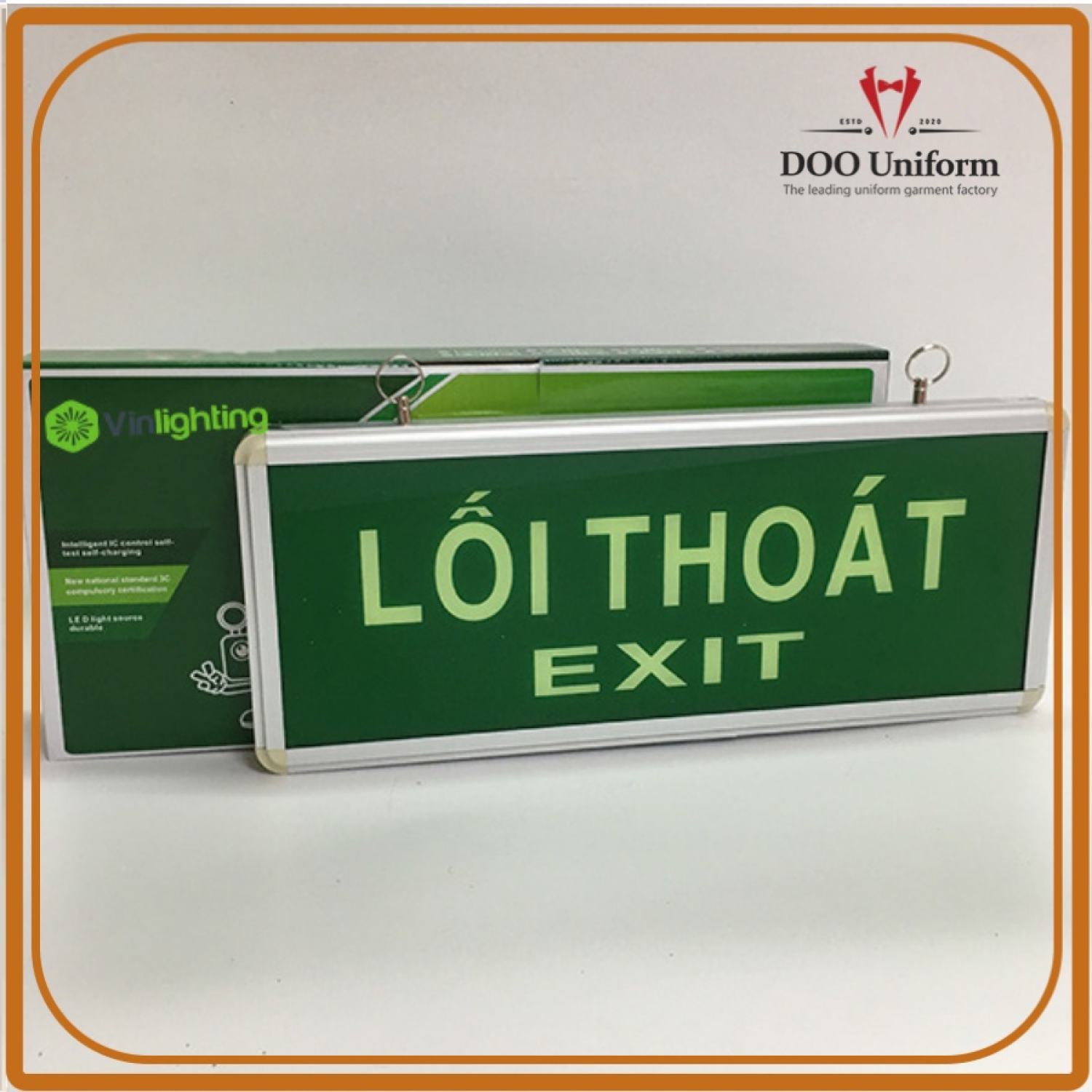 Đèn exit 1 mặt chỉ dẫn thoát hiểm den-th-99
