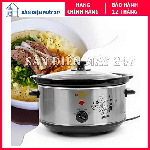 Nồi nấu cháo chậm BBCooker đa chức năng BS35 3.5L, thương hiệu Hàn Quốc, hàng chính hãng bảo hành 12 tháng