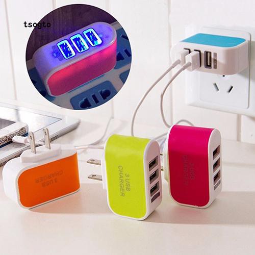 Cup Charger 3 USB ports fast charging 3.1A for phone camera player