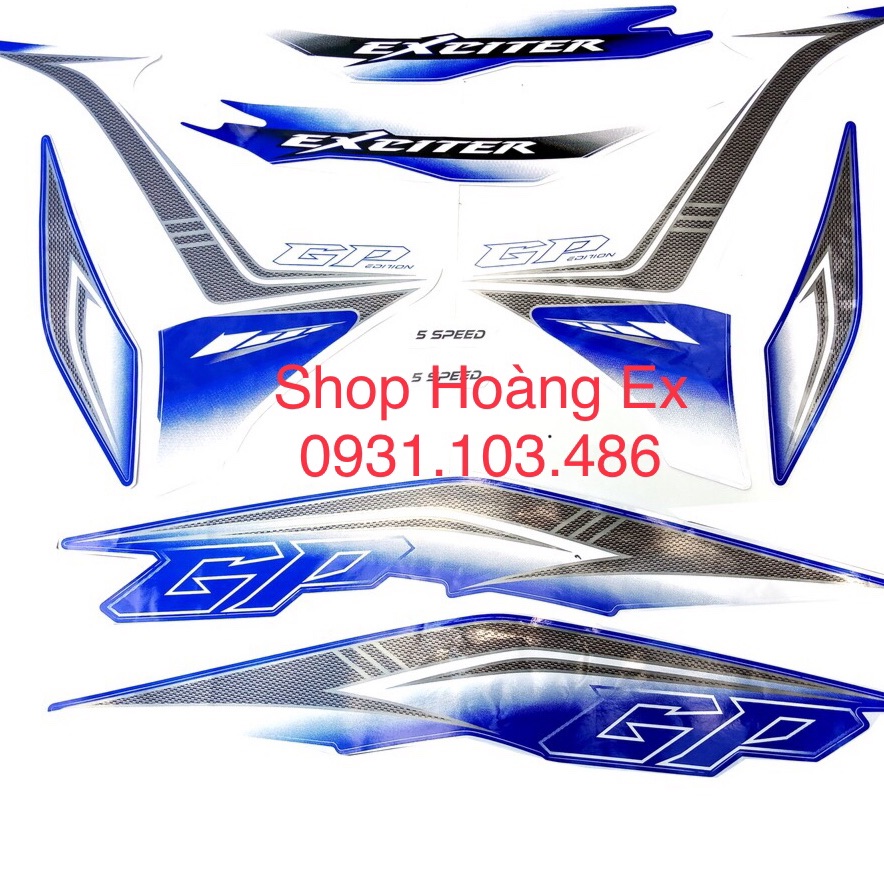 [HCM]Tem Exciter 135 xanh GP đời 2011