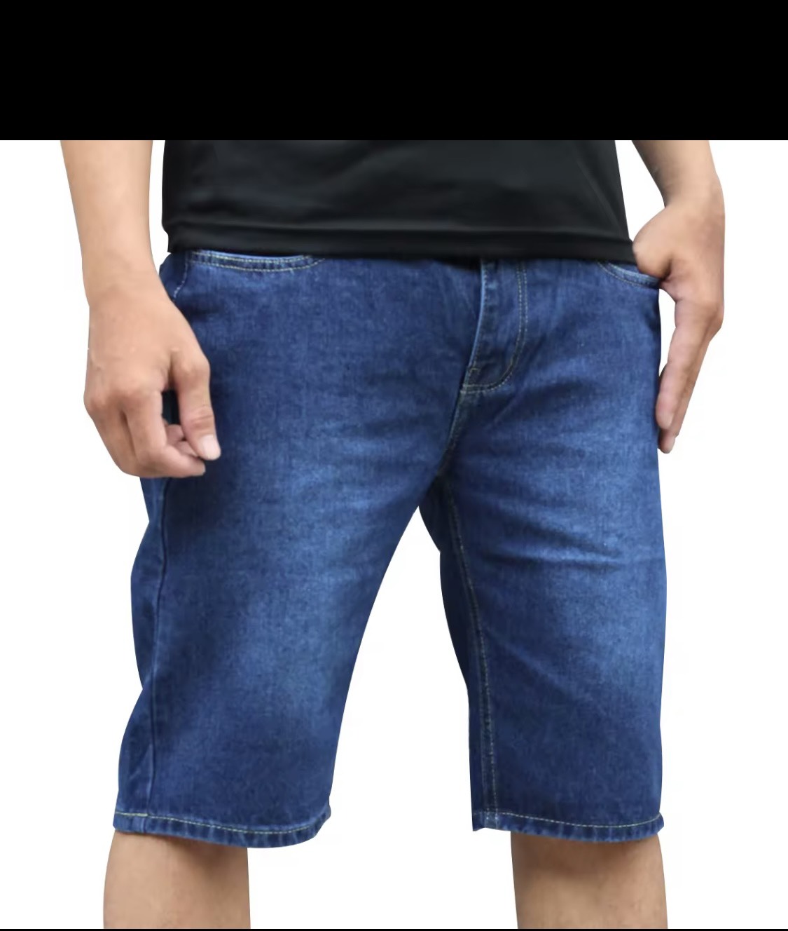 Quần short jean thun nam cao câp