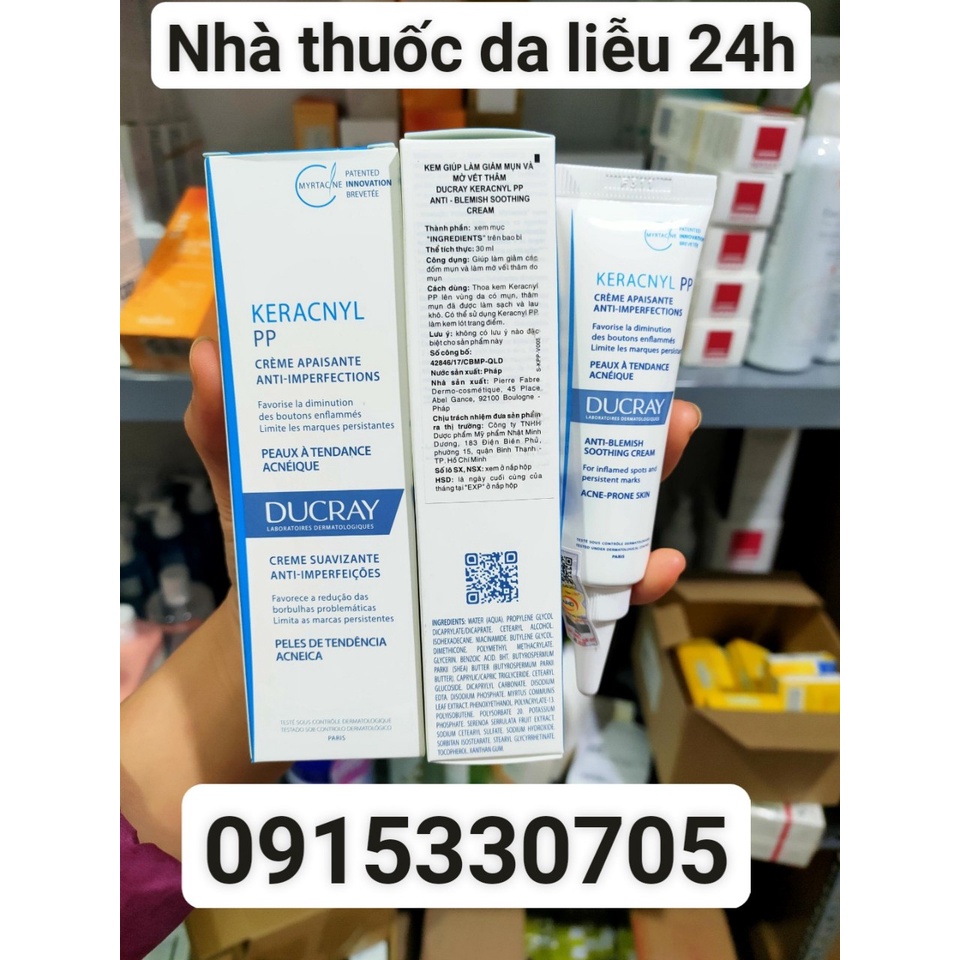 Keracnyl PP Ducray giảm mụn thâm mụn