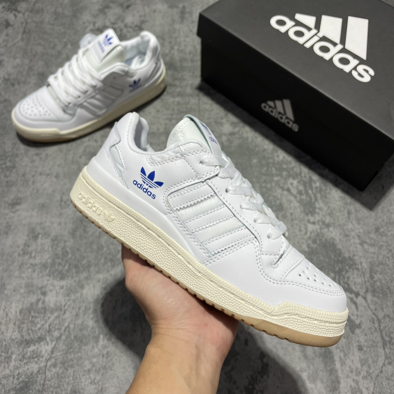 ẢNH THẬT TRẮNG ĐẾ NÂU - Giày Sneaker_Adidas_Forum_Siêu_Cấp