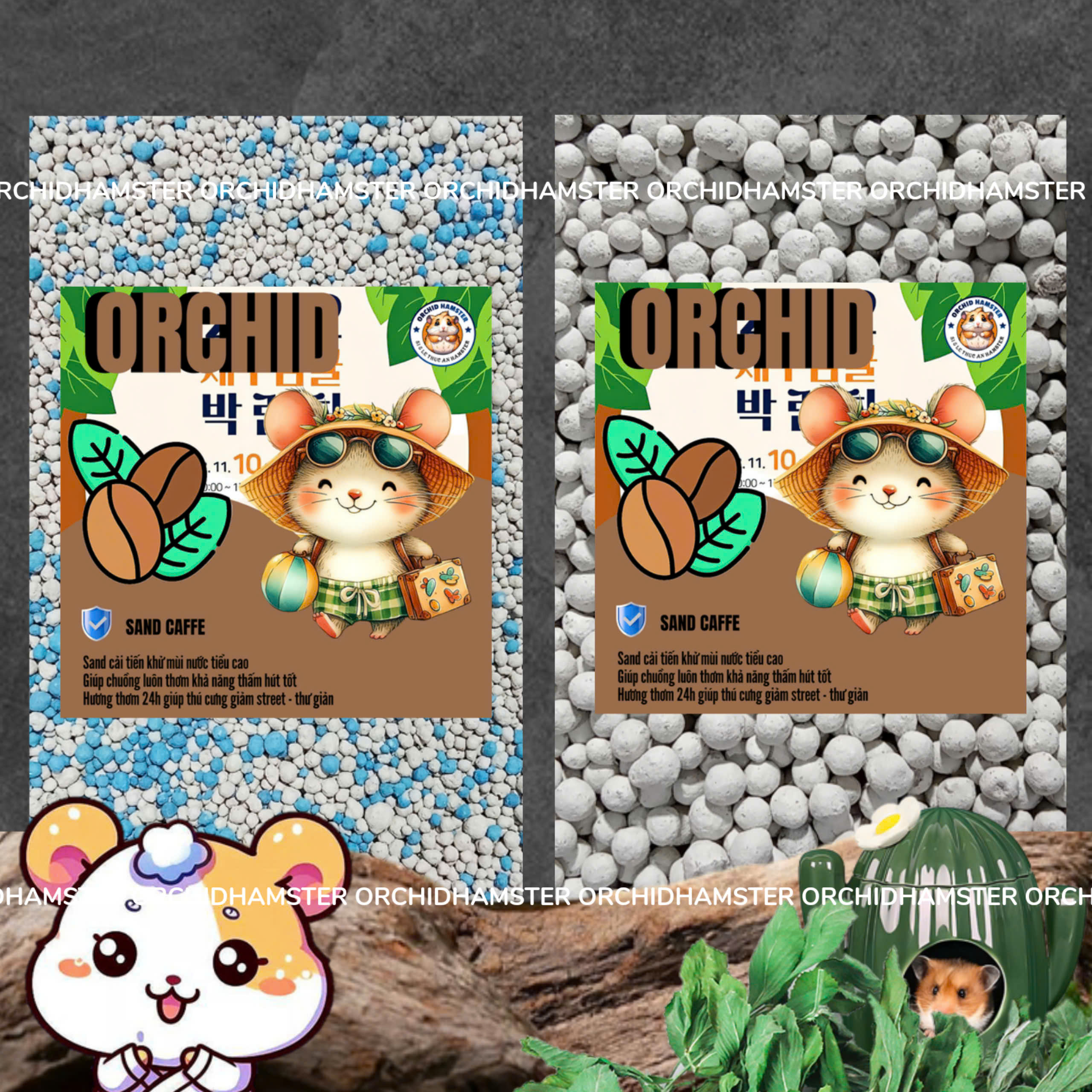 Combo 5kg Cát Sand Thơm Lót Chuồng Cho Hamster