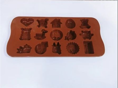 khuôn silicon đổ thạch, pudding, socola 15 ô