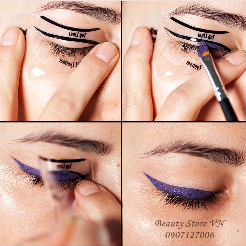 [LOẠI 1💋] Set 2 Khuôn Kẻ Mắt và Đánh Mắt Cao Cấp