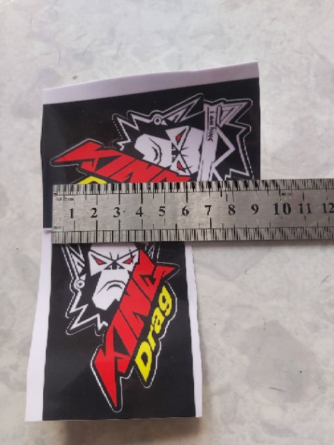 Combo 2 Tem Sticker Decal I'am King Drag Dán Xe Giá Rẻ