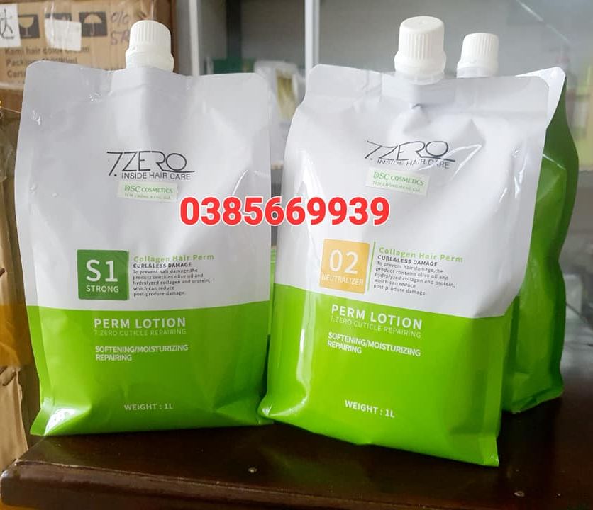 CẶP UỐN TÓC 7. ZERO COLLAGEN SIÊU BÓNG , SIÊU THƠM . LỌN CĂNG THẲNG DẠNG TÚI 1000ML