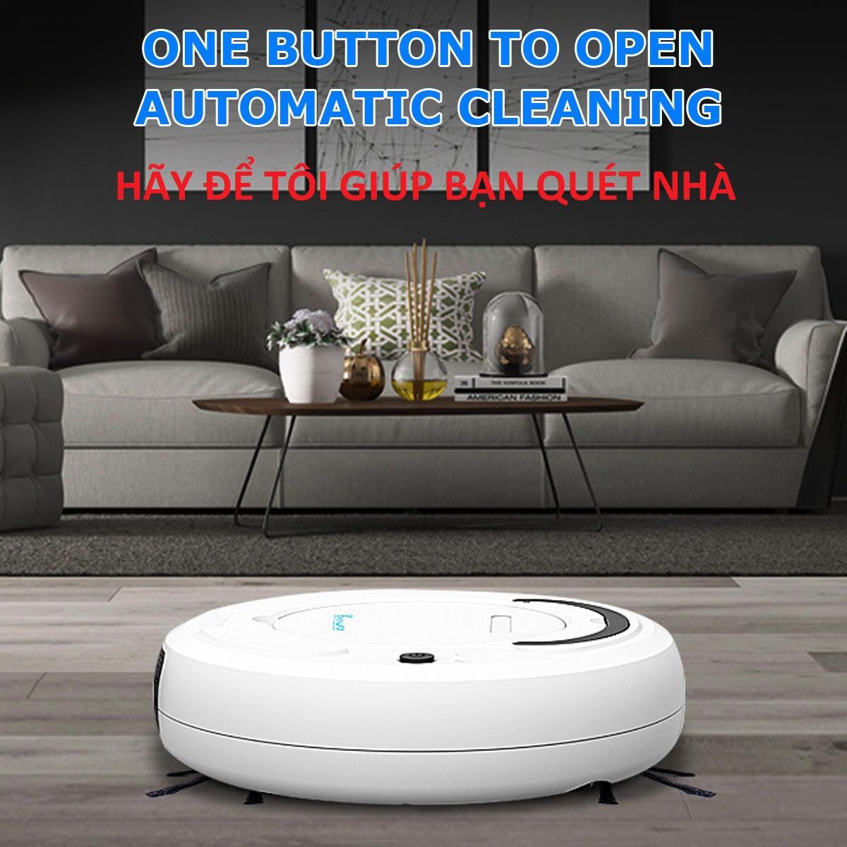 Robot hút bụi tự động thông minh-sạc qua cổng usb-máy hút bụi mini 3 trong 1 quét,hút,lau nhà - robot tự lau nhà thông minh clean robot, chổi quét nhà tự động máy hút bụi tự động thông minh