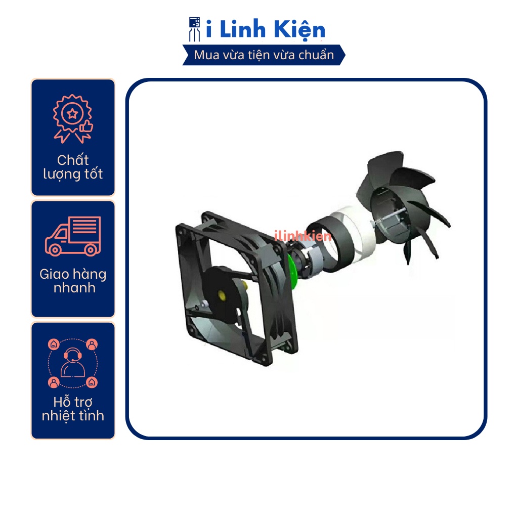 Quạt tản nhiệt 24V đầy đủ các kích thước