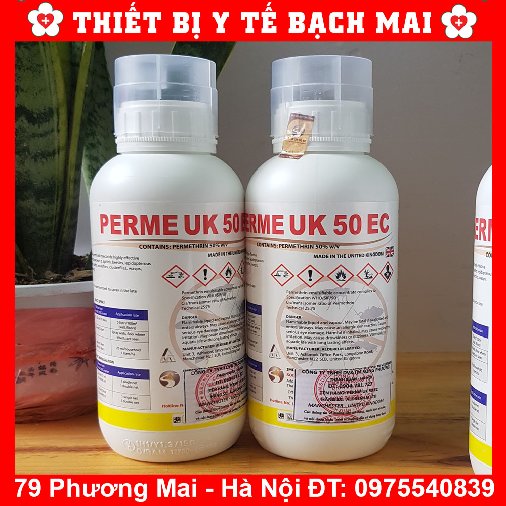 Thuốc Diệt Muỗi PERME UK 50EC Chai 1000ML - HÀNG NHẬP ANH QUỐC NEW