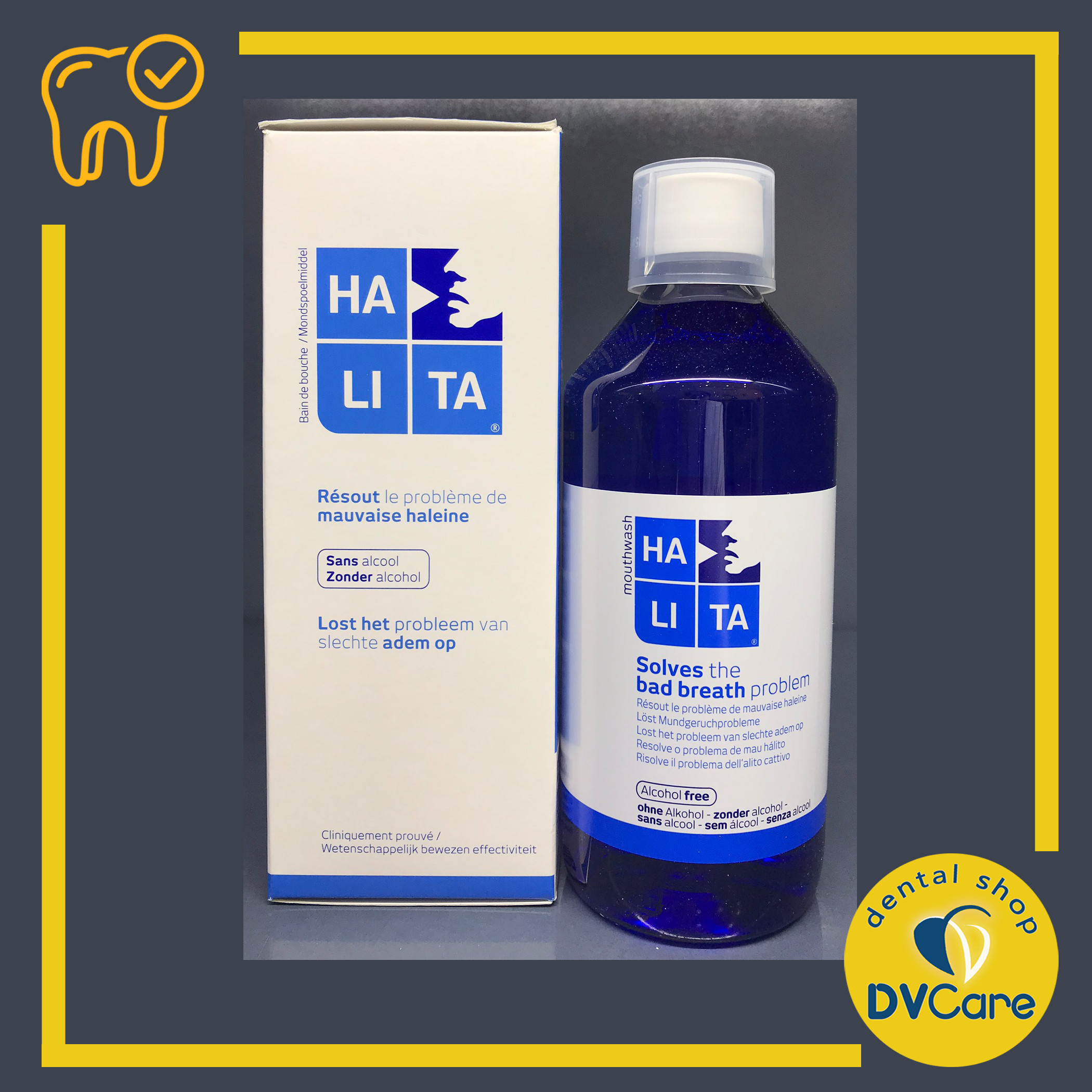 Nước súc miệng HALITA 500ML điều trị hôi miệng [dvcareshop]