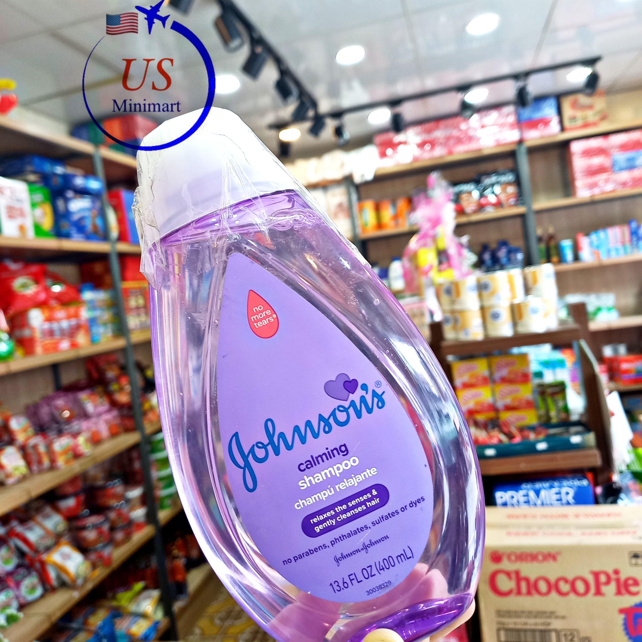Dầu gội dịu nhẹ cho bé JOHNSON S Calming Shampoo 400ml - US Minimart