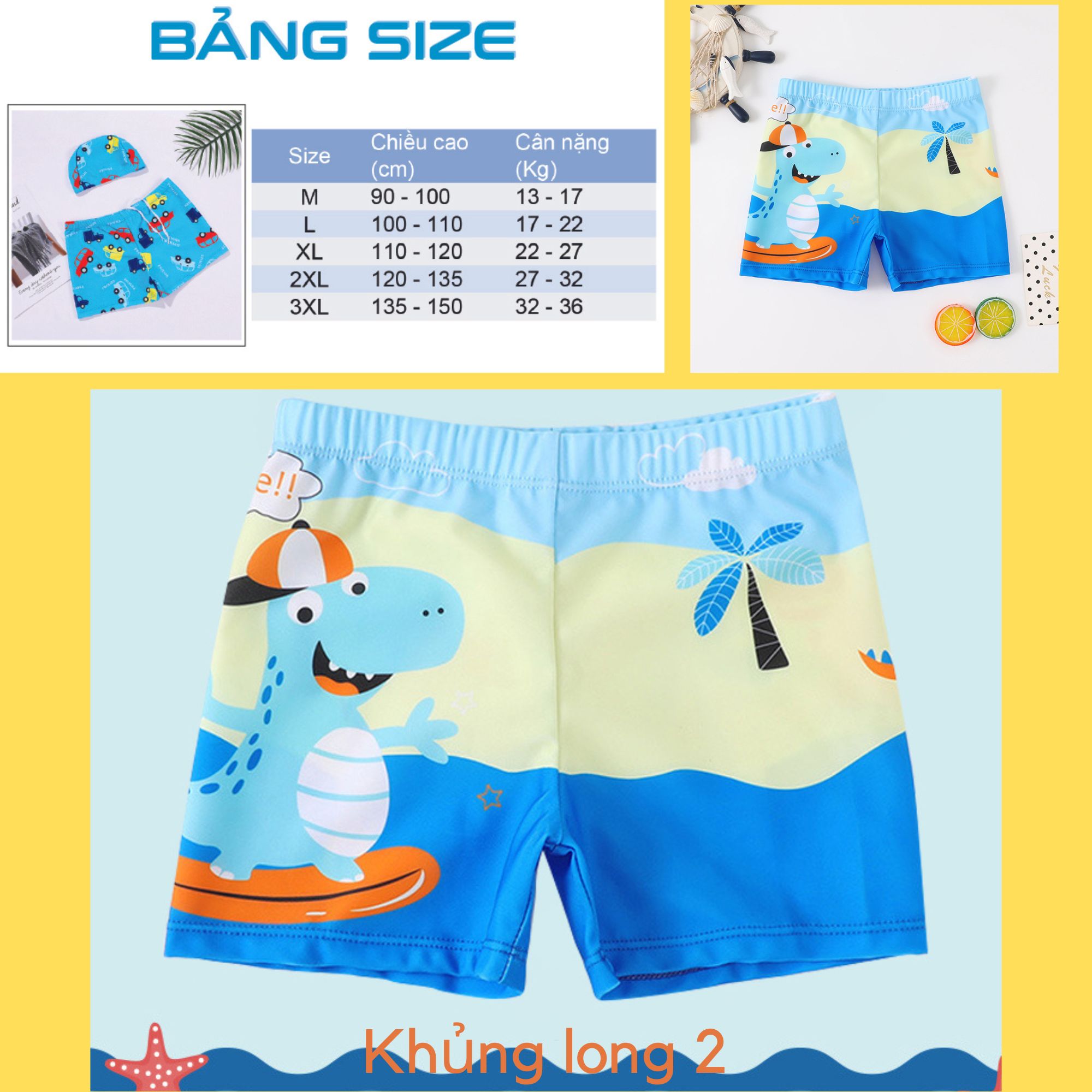 QUẦN BƠI MÃ 015 CỰC MODEL DANH CHO  BÉ TRAI