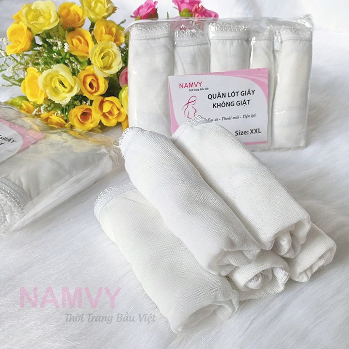 Set 6 chiếc Quần Lót Giấy cotton dùng 1 lần mềm mát