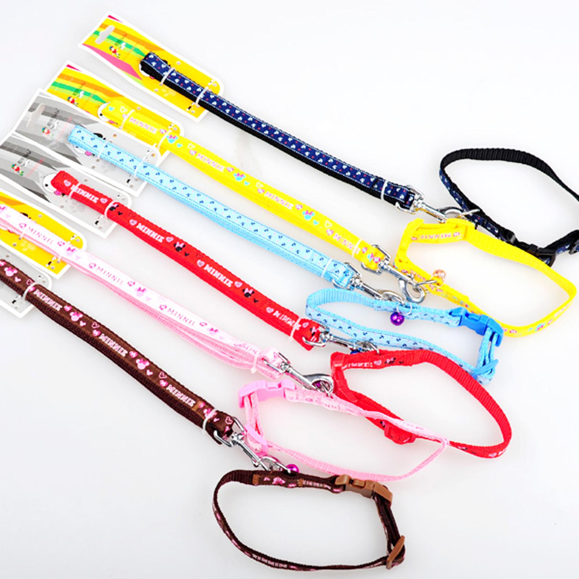 Xích chó mèo Dây dắt kèm vòng cổ 2 lớp