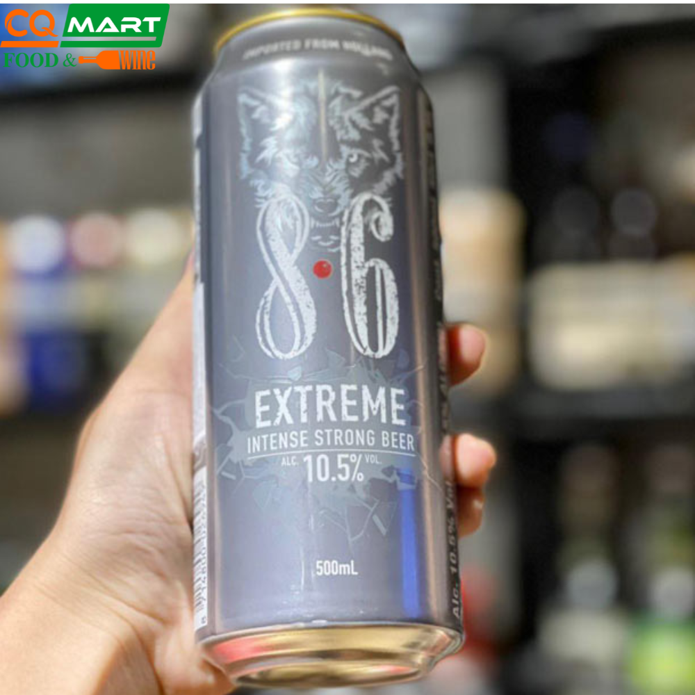 Bia 8.6 Extreme 10.5% lon 500ml - lon xám