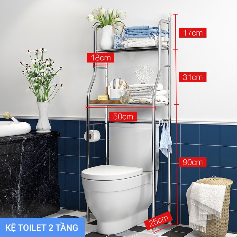 Kệ Bồn Cầu INOX 3 Tầng