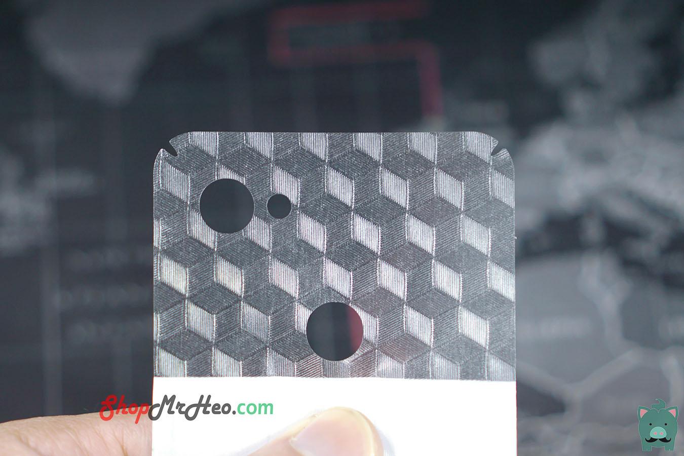 Skin Dán Mặt Sau Lưng Vân 3D Carbon Google Pixel 2 XL