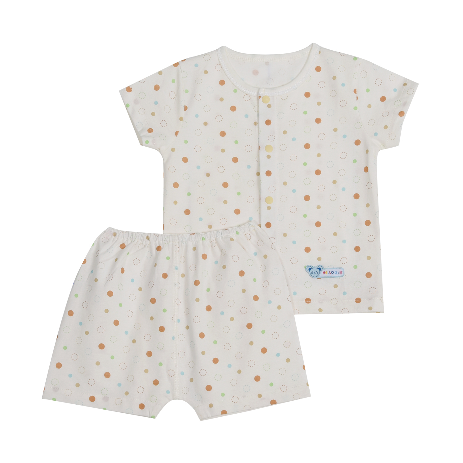Bộ Sơ Sinh Bông  BN1008 (Hình in ngẫu nhiên)  - HELLO BB