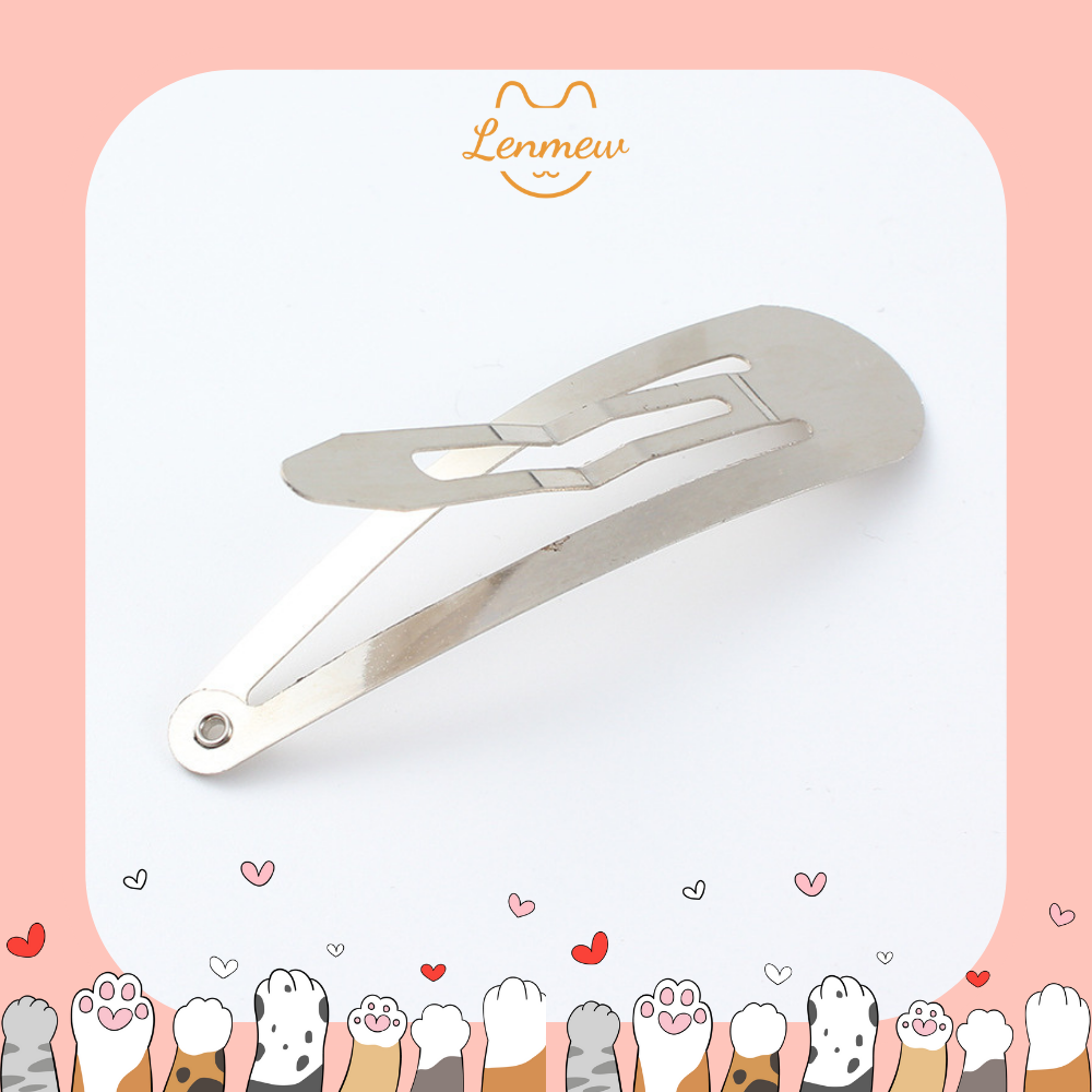 Phôi Kẹp Tóc Giọt Nước - Phôi Làm Kẹp Handmade (Set 5 Cái)