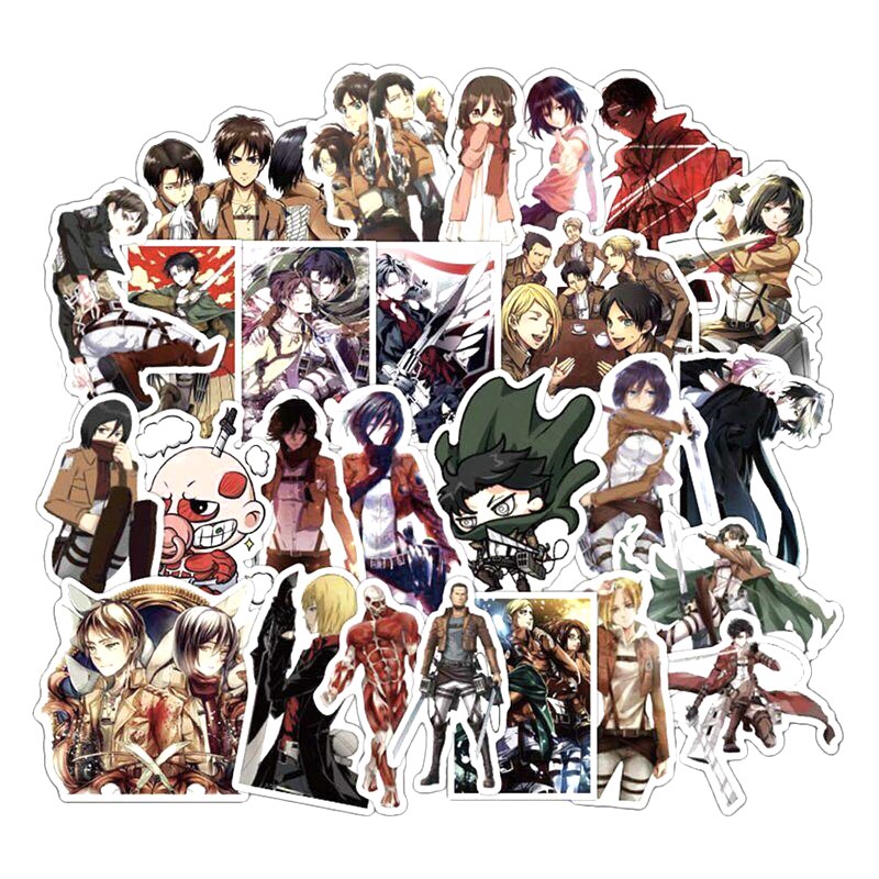 Set 30- 60 Sticker Attack On Titan