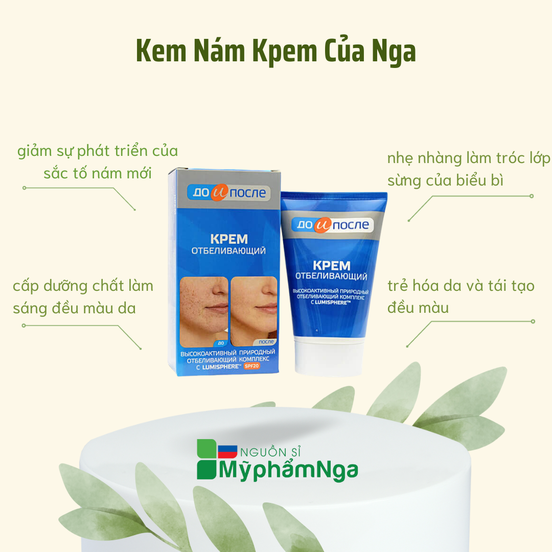 Kem nám Kpem Nga - Kem mờ nám trắng da Nga Kpem