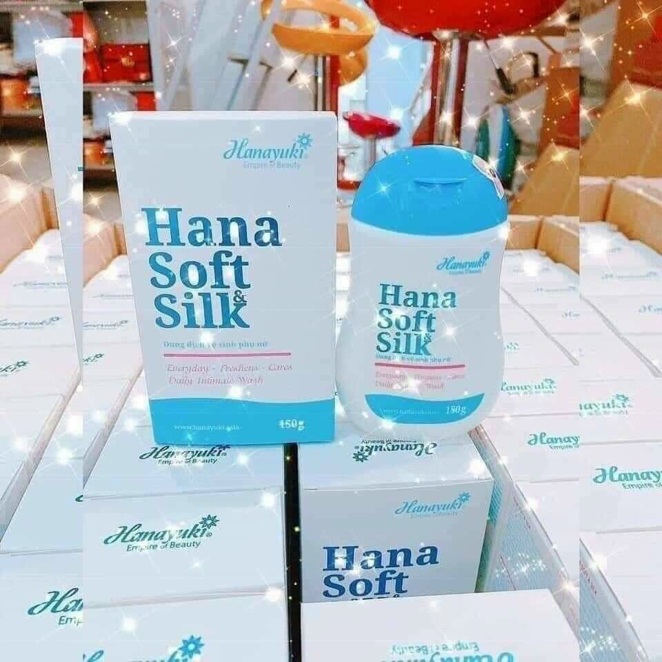 [xanh] Dung dịch vệ sinh phụ nữ hana soft silk 150g ( mẫu mới )
