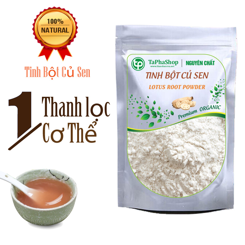 Tinh bột củ sen nguyên chất 100g Tấn Phát ( Cao Cấp )