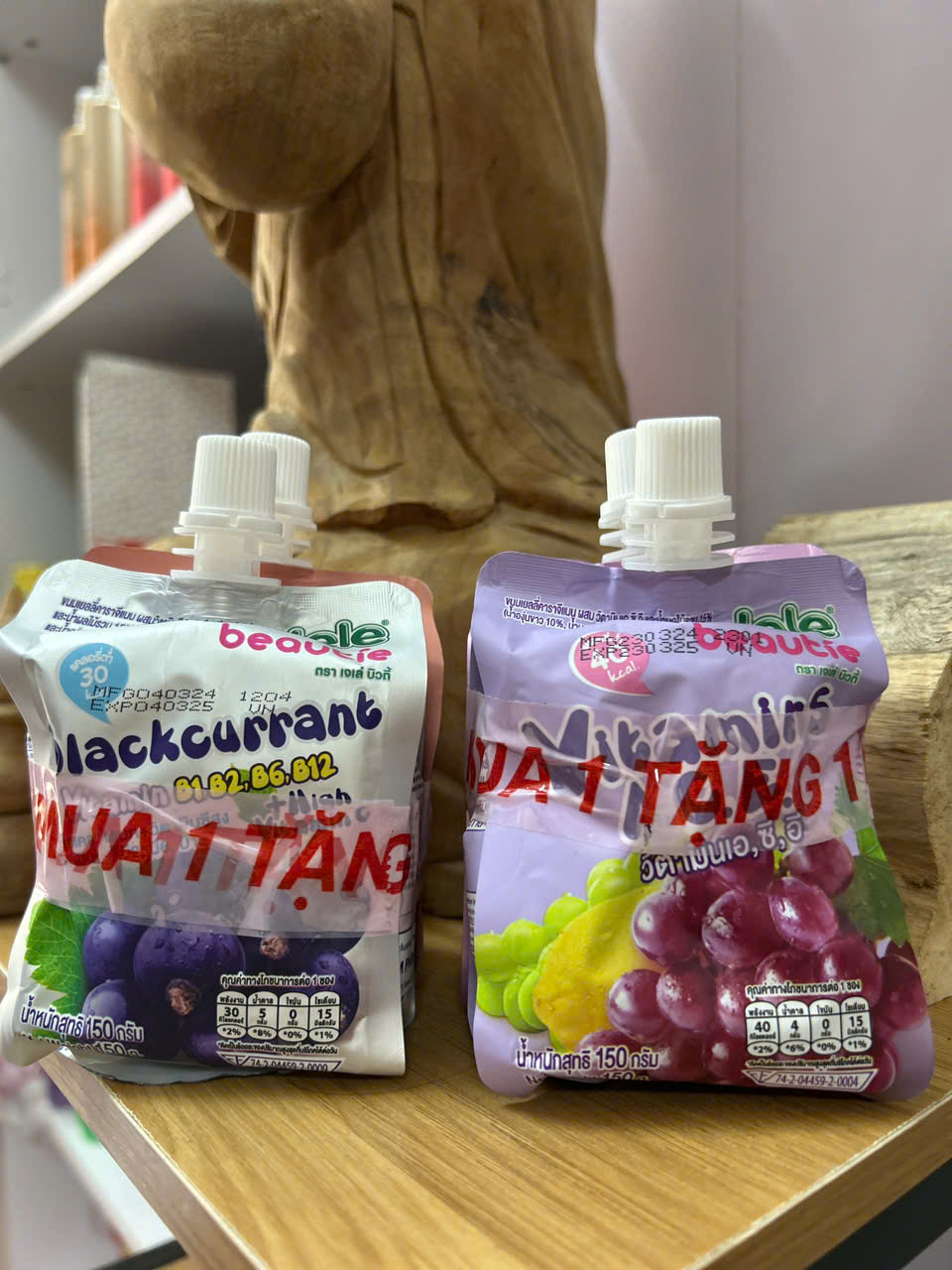 Nước Trái Cây Thạch Jele Beautie 150gr - Mix 4 Loại Thùng 36 gói date 12.2024