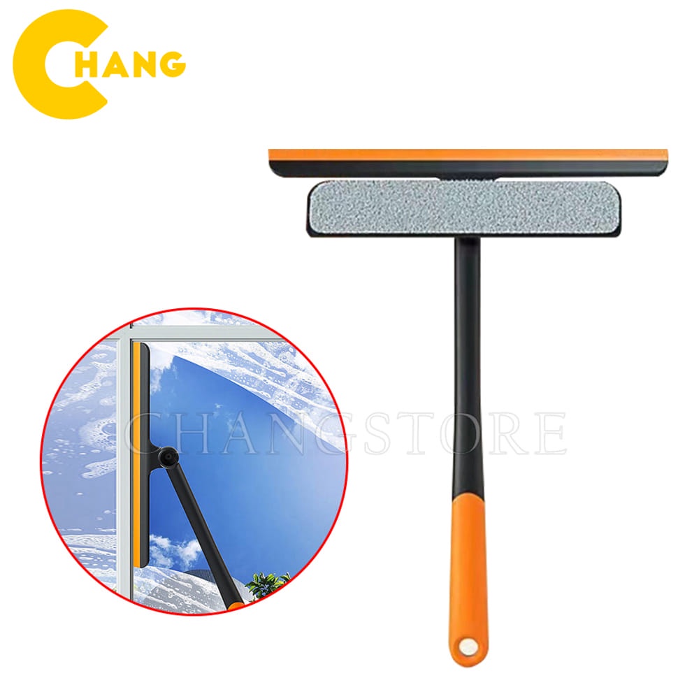 Cây lau kính thông minh 3 trong 1, cây gạt kính cao cấp đầu xoay 360 độ đa năng, tiện lợi