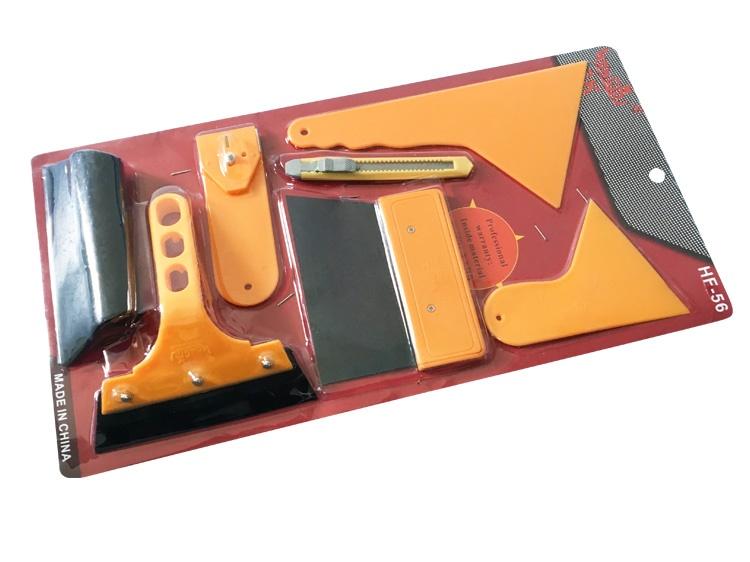 Trọn Bộ 7 món dụng cụ, tấm, miếng, tấm hỗ trợ, dao nhựa hỗ trợ dán phim, trang trí xe, miếng dán cường lực điện thoại