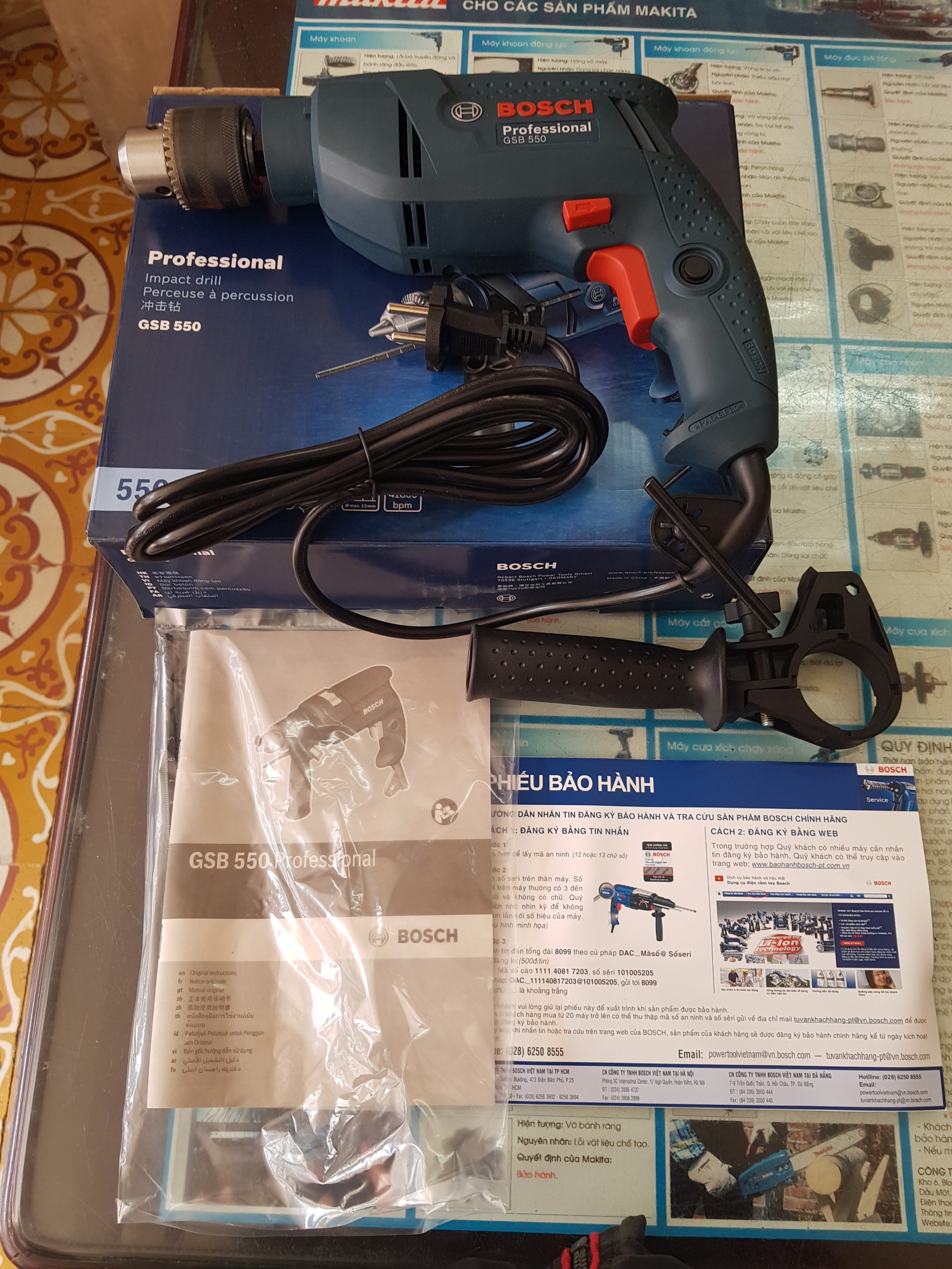 Khoan Bosch 13mm GSB550