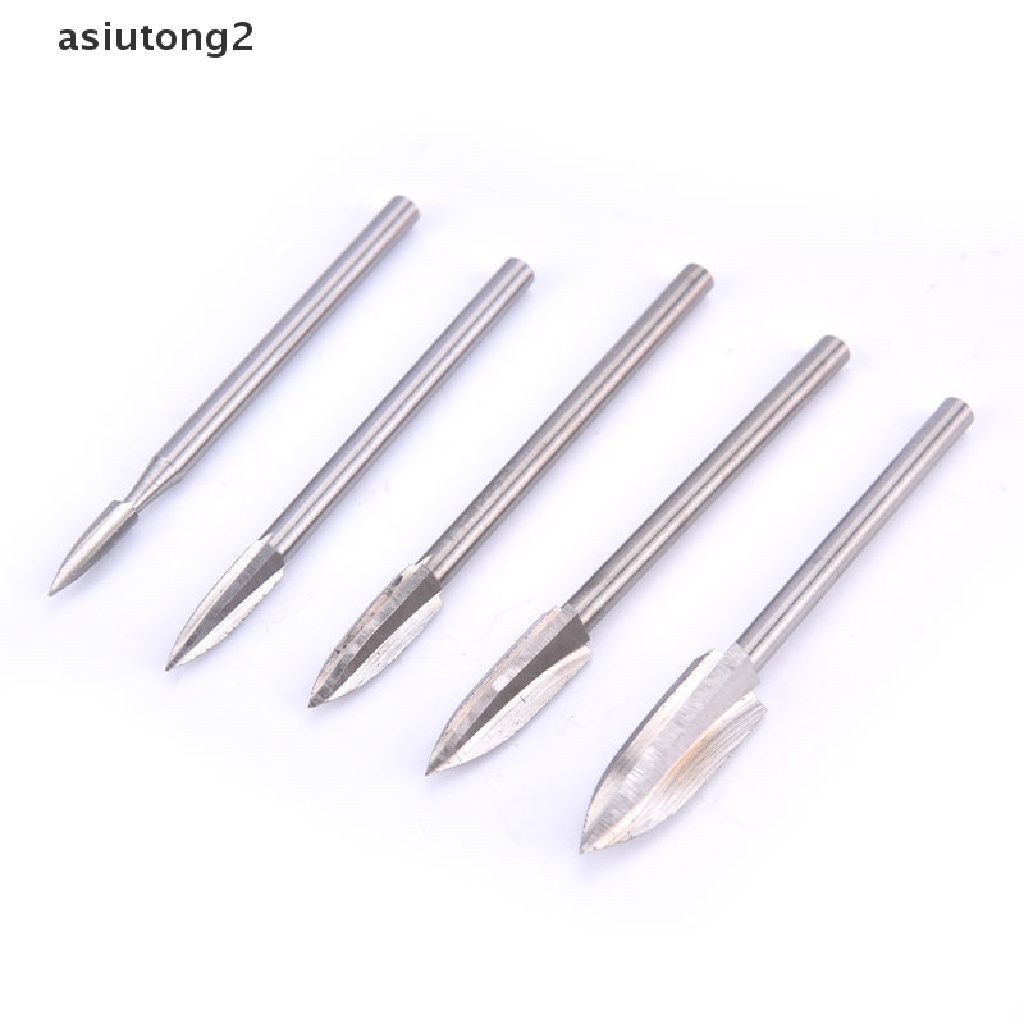 5 mũi phá điêu khắc gỗ 3 cạnh cán 3mm