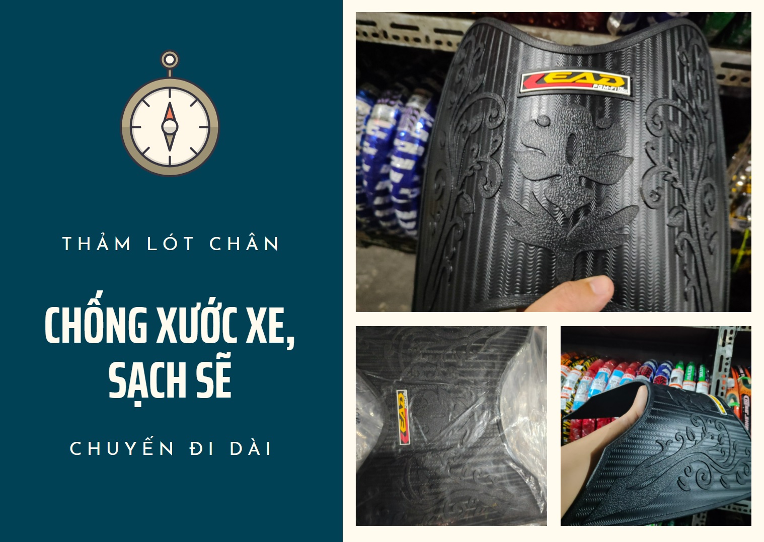 Thảm lót chân,để chân Lead đời cũ 2013. Hàng Công ty