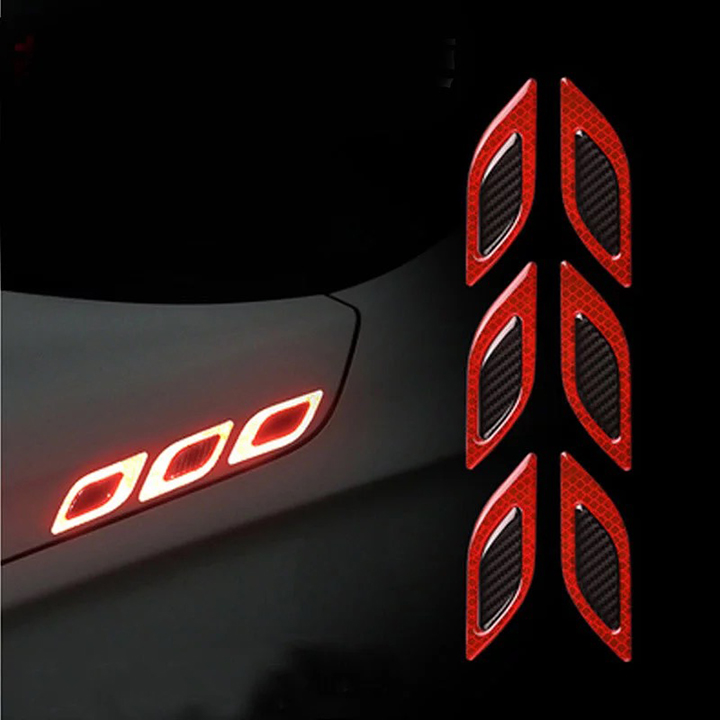 [HCM]Bộ 6 miếng phản quang trang trí ô tô