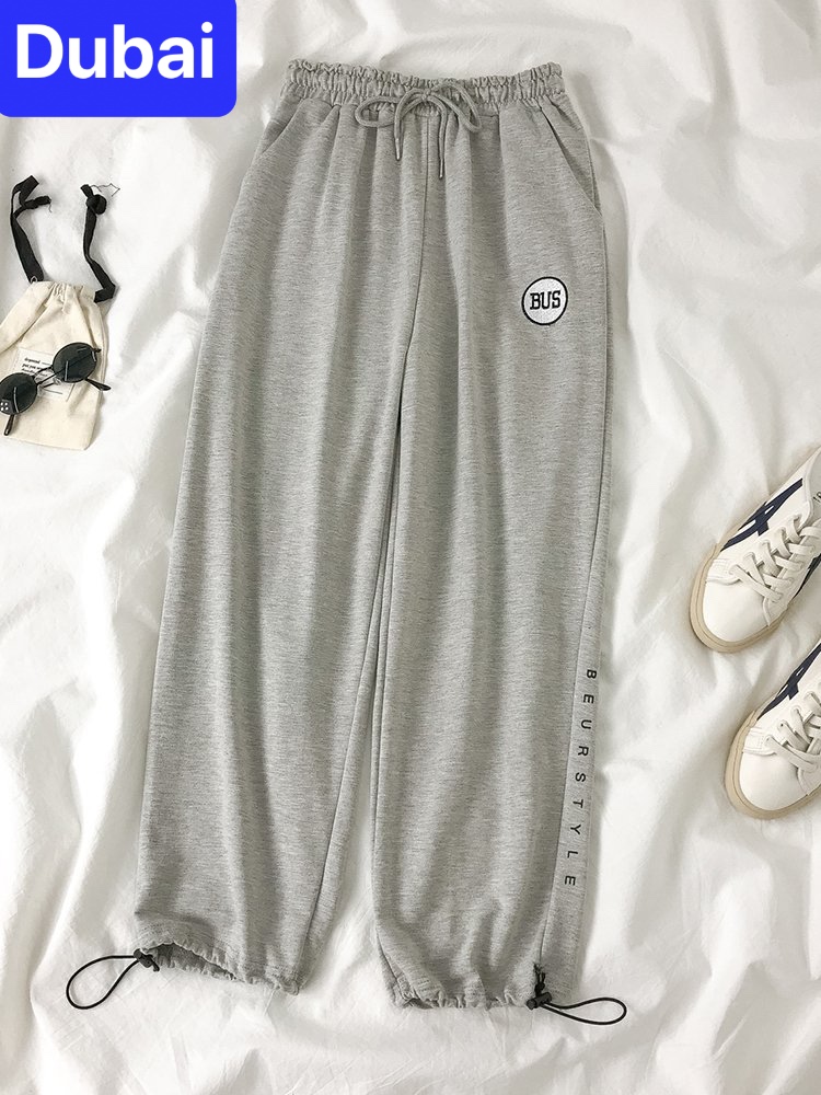 QUẦN JOGGER ỐNG RỘNG THỂ THAO NAM NỮ LOGO BUS NHẬT BẢN 3 MÀU CHẤT NỈ DÀY DA CÁ UNISEX THOÁNG MÁT CAO CẤP - DUBAI FASHION