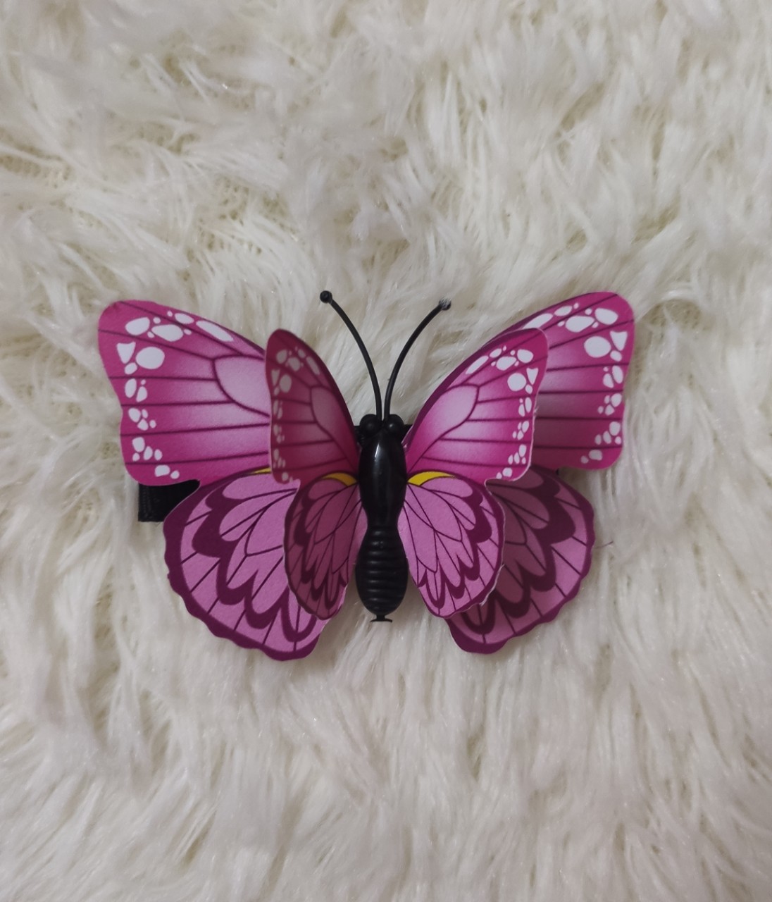 Kẹp handmade bướm nổi 2 lớp 3D