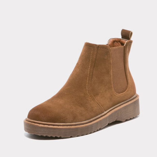 Giày boot nữ,Giày Chelsea Boots Nhung Đồ Da Thành Long TLG 20470