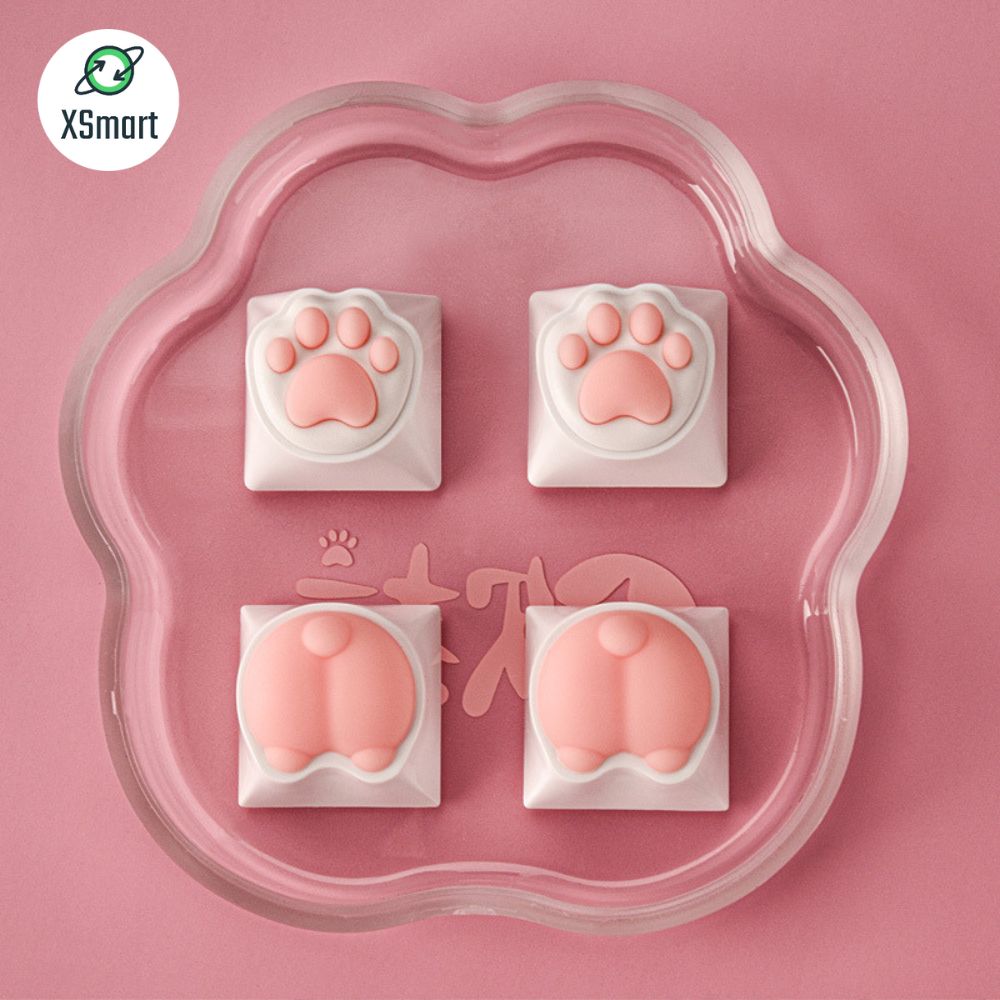 Keycap Lẻ Siêu Dễ Thương CUTE Cao Cấp Phủ Silicon Full Box Custom