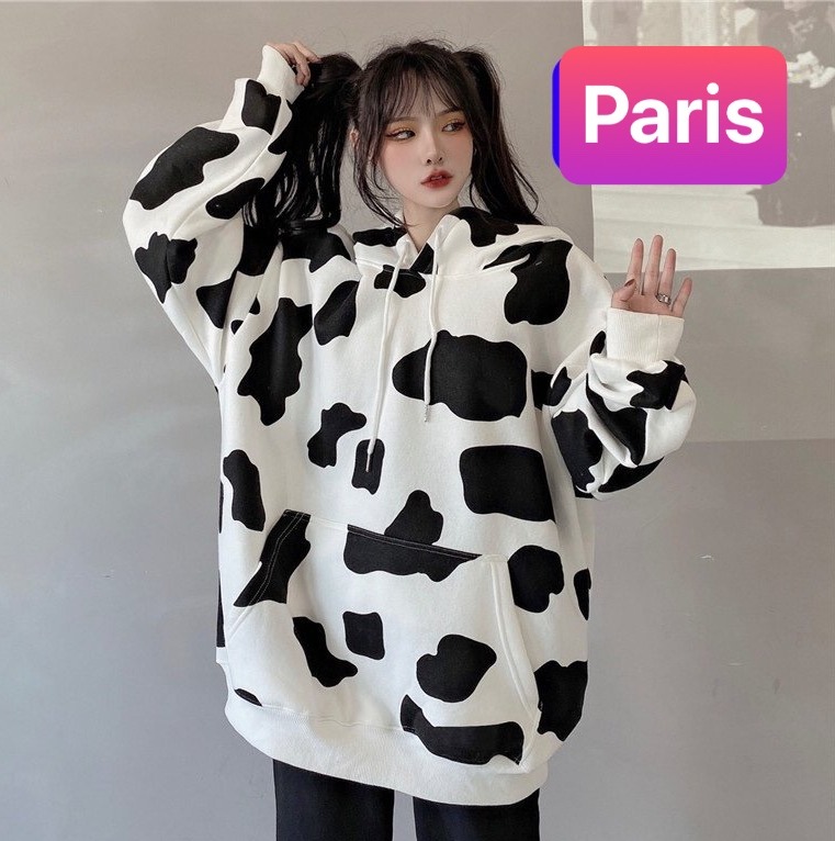 ÁO KHOÁC HOODIE NAM NỮ BÒ SỮA NHẬT BẢN SAKURA CHẤT NỈ DÀY PHOM FORM RỘNG CHỐNG NẮNG, NÓNG ĐÔNG HÈ HOT TREND - PARIS FASHION