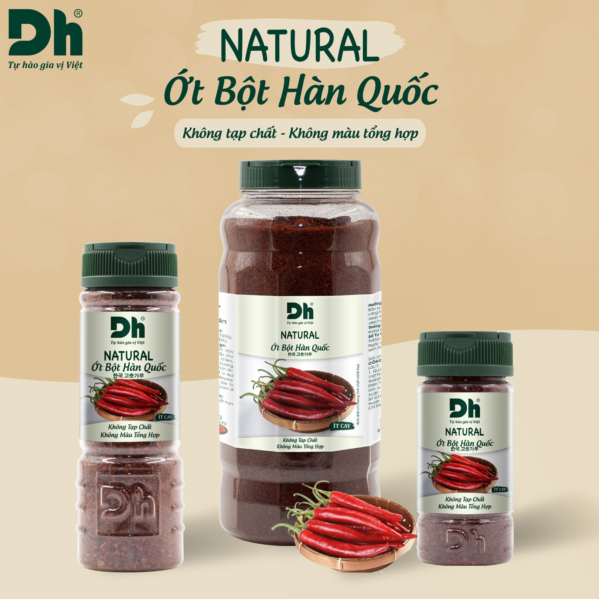 NATURAL ỚT BỘT HÀN QUỐC 45G & 90G