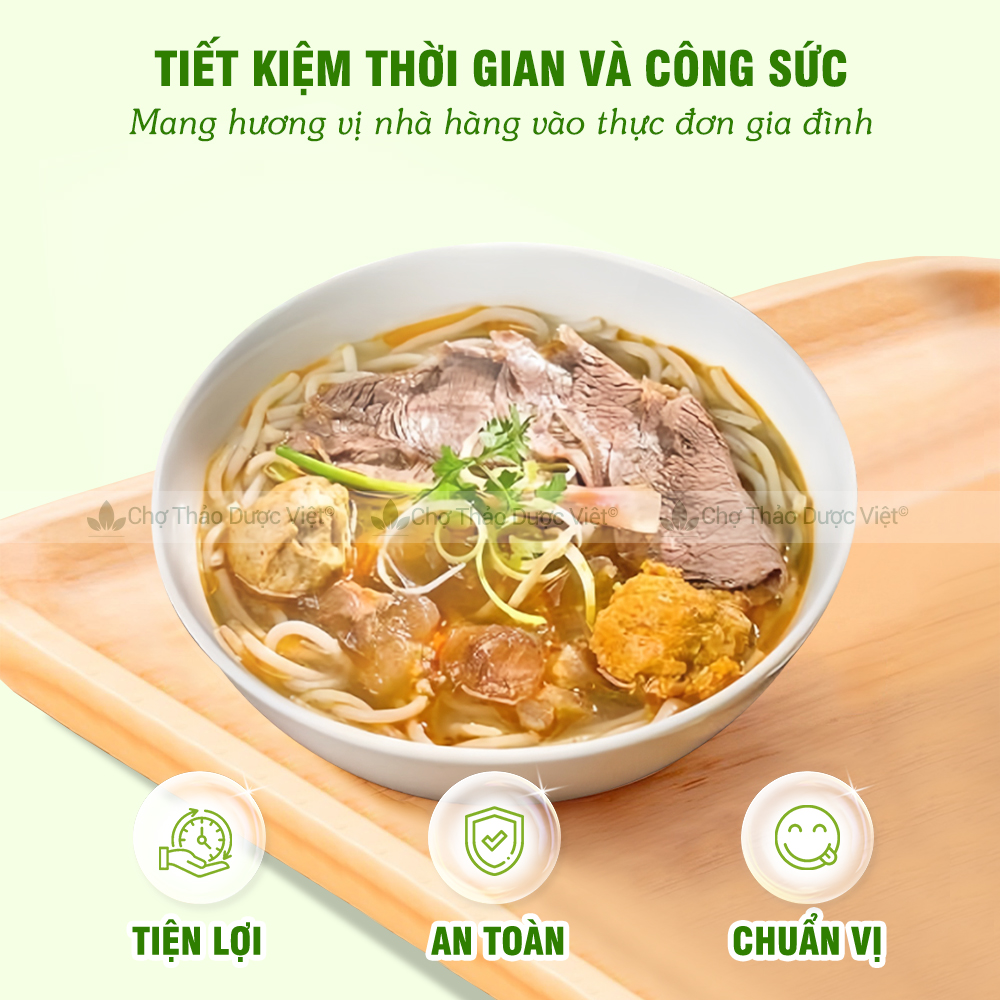 Bột Bún Bò Huế (Gia vị ướp thịt thảo mộc) - Chợ Thảo Dược Việt