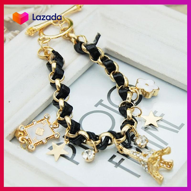 [HCM]Vòng tay Tháp Ép phen đính đá style HÀN hot hit - KAShop