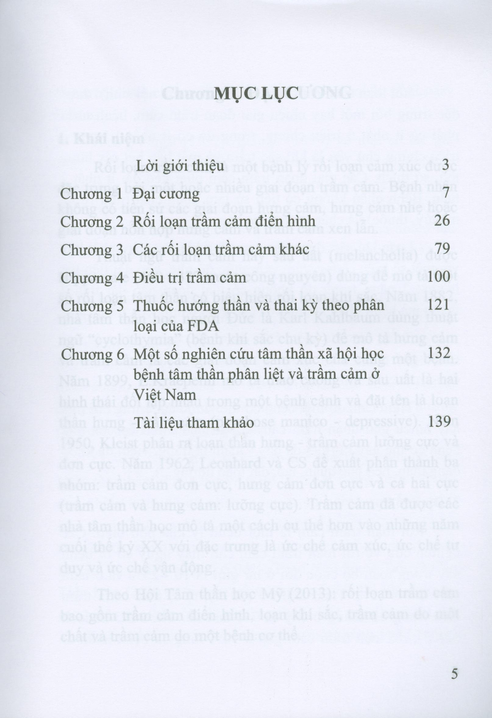 Lâm sàng và điều trị trầm cảm