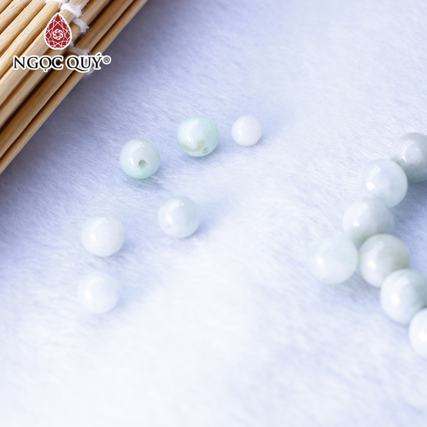 [HCM]Hạt lẻ đá Cẩm thạch A mệnh hỏa  mộc - Ngọc Quý Gemstones