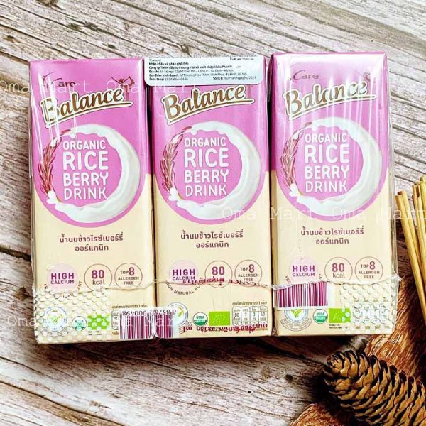 Sữa gạo tím hữu cơ 4Care Balance 180ml