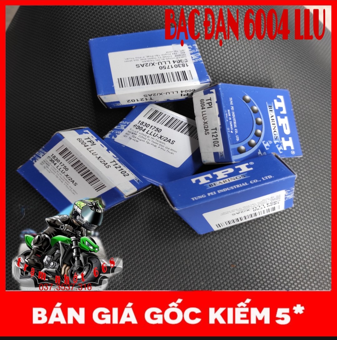 [ẢNH THẬT]VÒNG BI (Bạc đạn) 6004 LLU cao cấp TPI, dòng xe cốt láp xe Spacy, FX, Atila, CÙI DĨA EX135, 150, (GIÁ BÁN 1 CÁI)