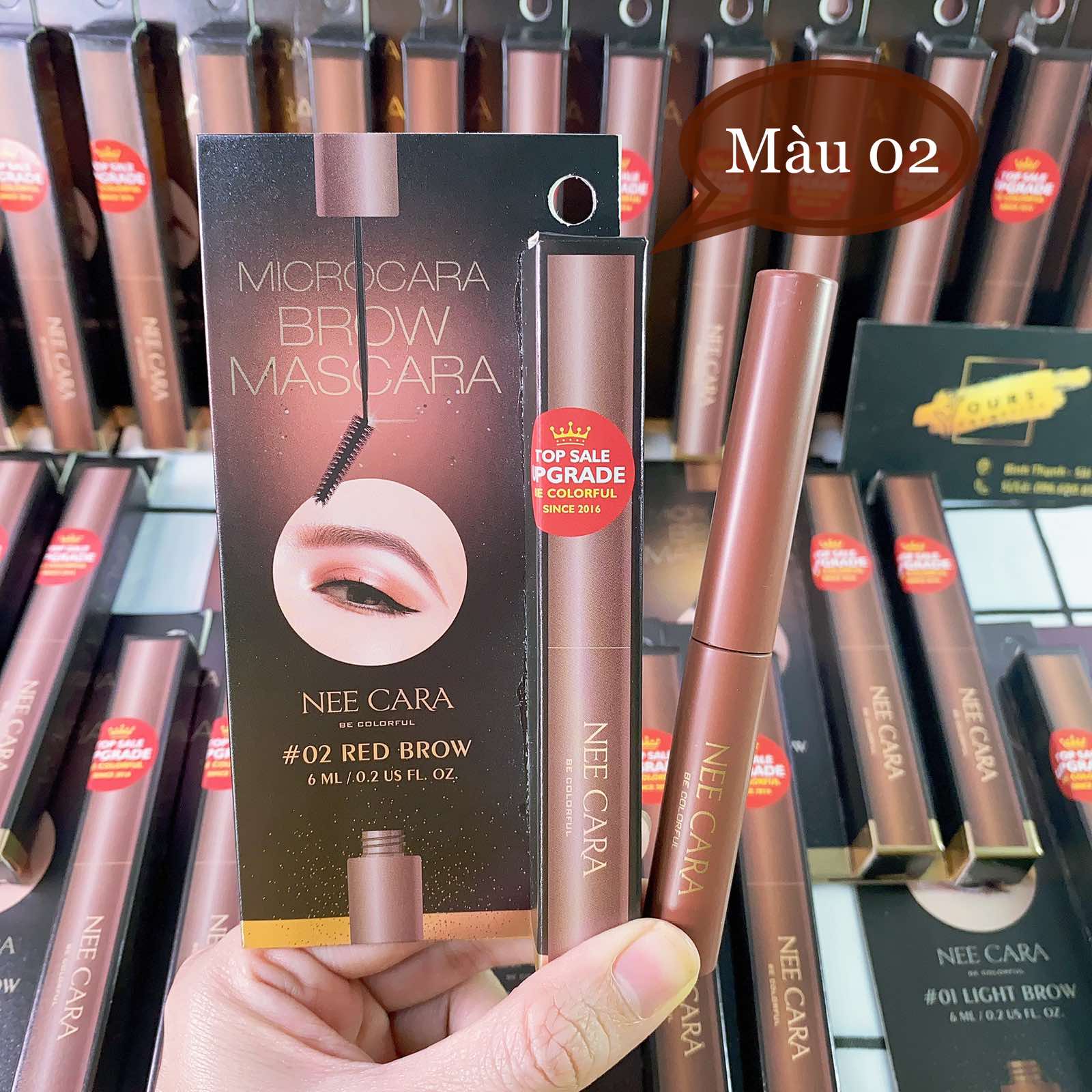 Mascara chân mày nee cara microcara brow n608 - chuốt chân mày nee cara kháng nước lâu trôi