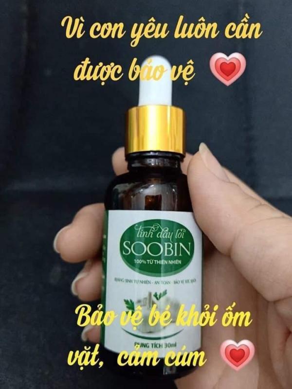 Tinh dầu tỏi SOOBIN kháng sinh tự nhiên cho bé
